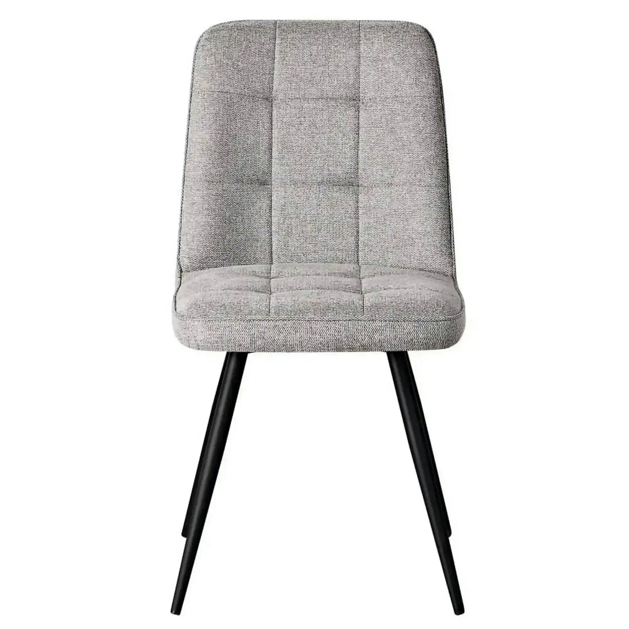 Scaun SUN, gri deschis/negru, stofa clasica/metal, 46x56x86 cm