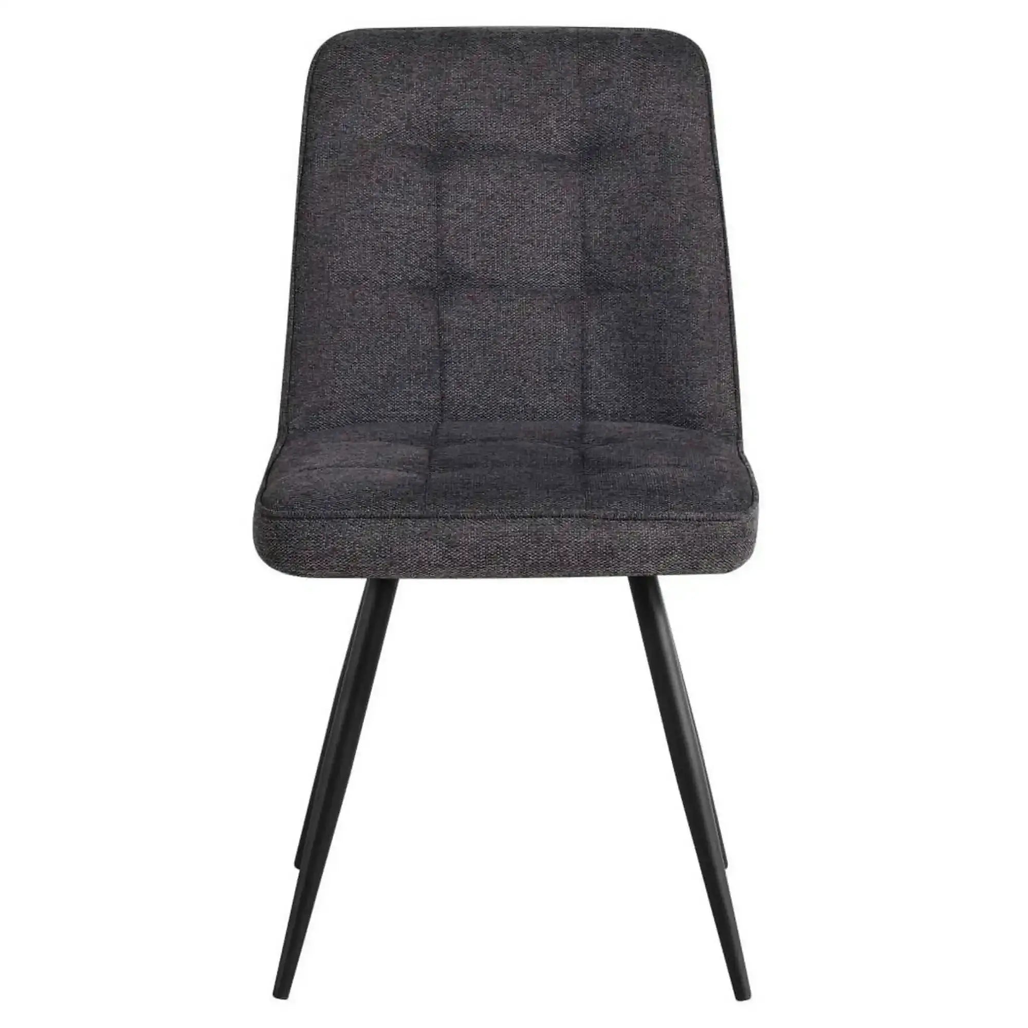 Scaun SUN, gri inchis/negru, stofa clasica/metal, 46x56x86 cm