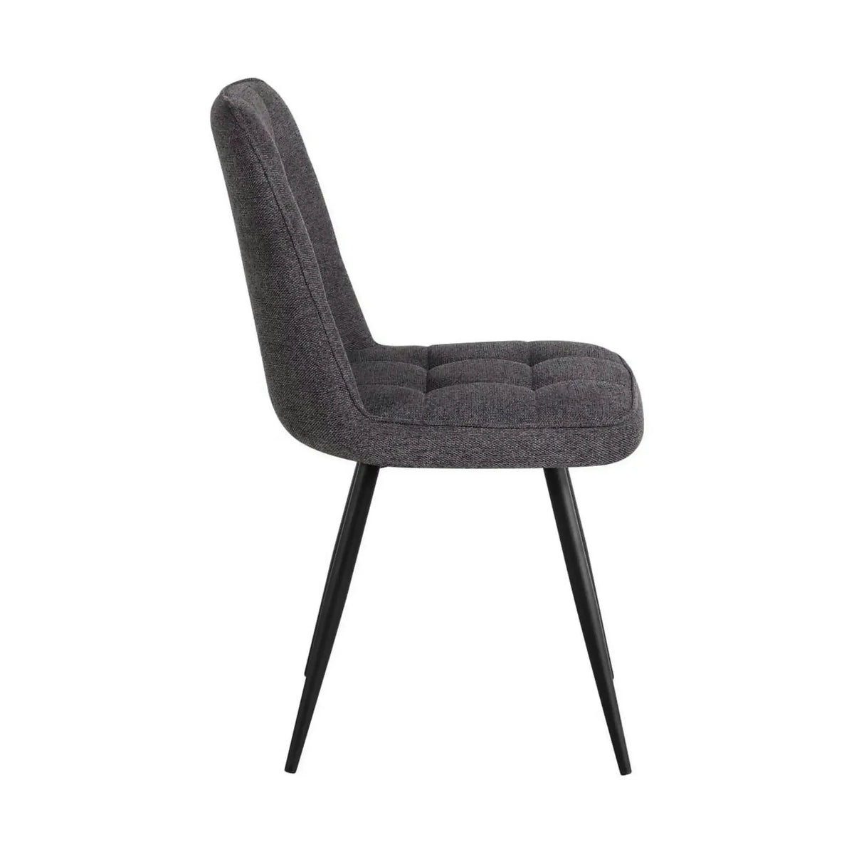 Scaun SUN, gri inchis/negru, stofa clasica/metal, 46x56x86 cm