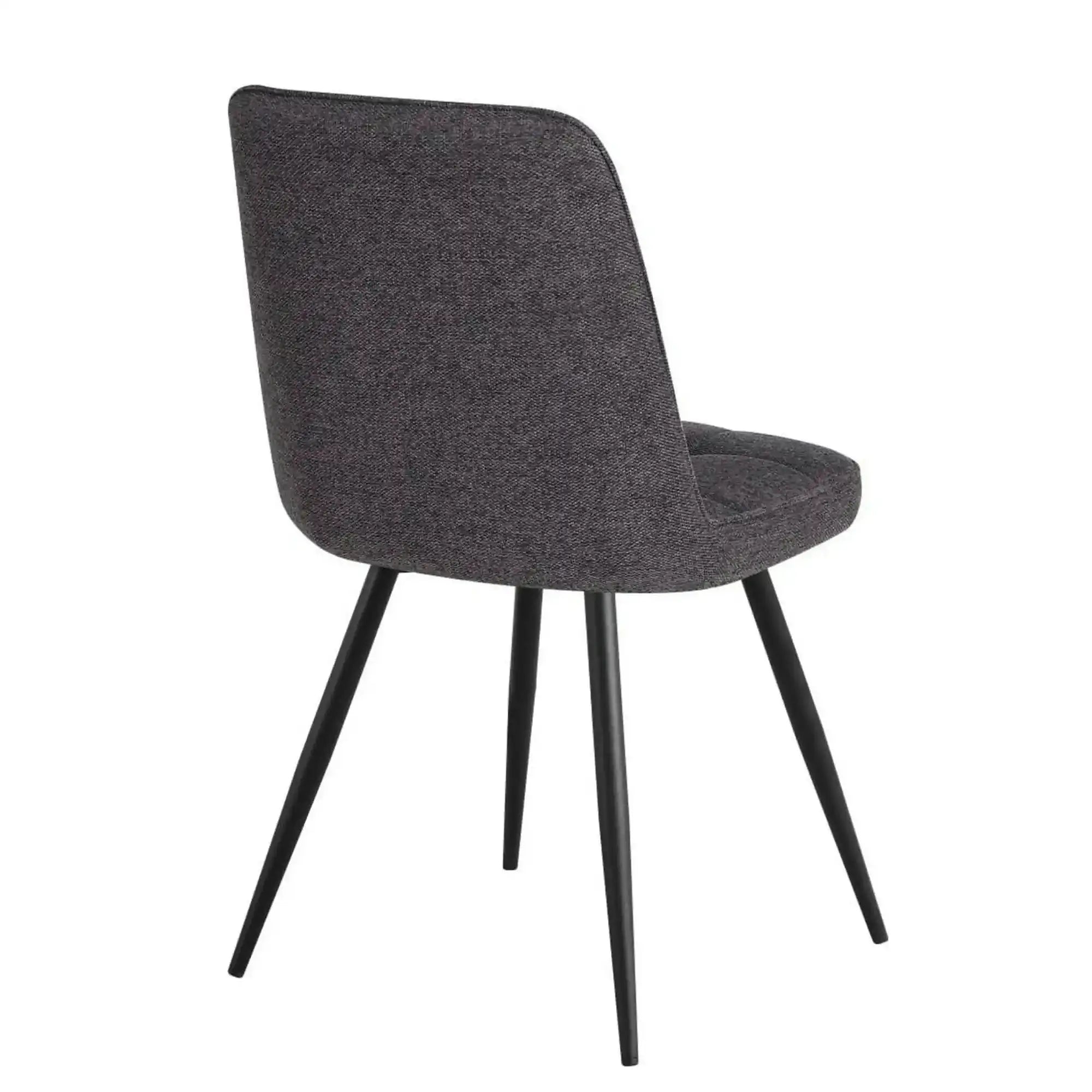 Scaun SUN, gri inchis/negru, stofa clasica/metal, 46x56x86 cm