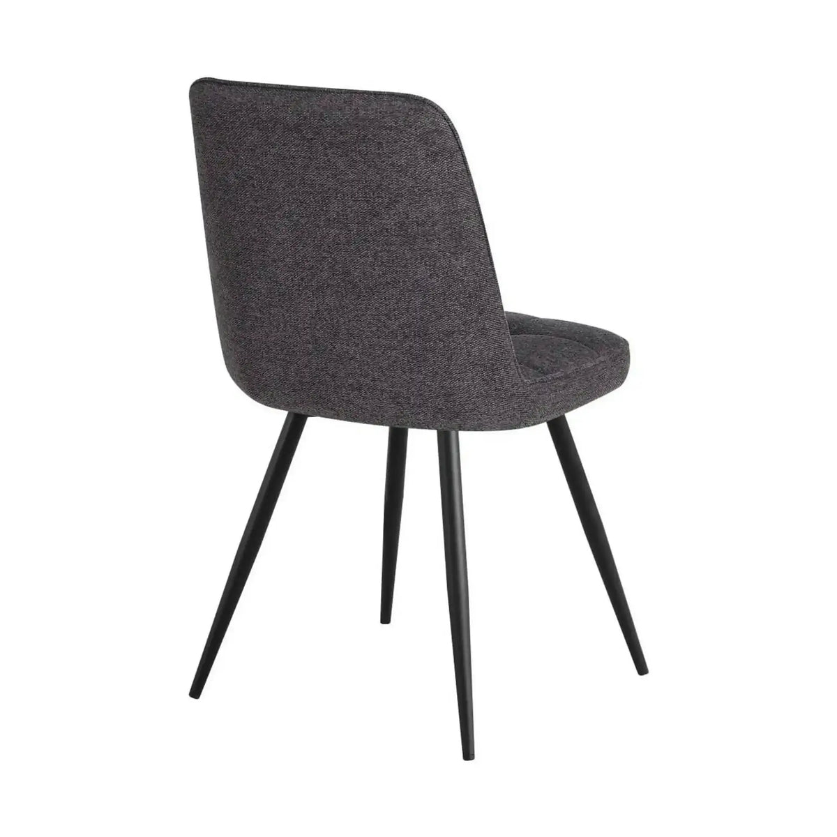 Scaun SUN, gri inchis/negru, stofa clasica/metal, 46x56x86 cm