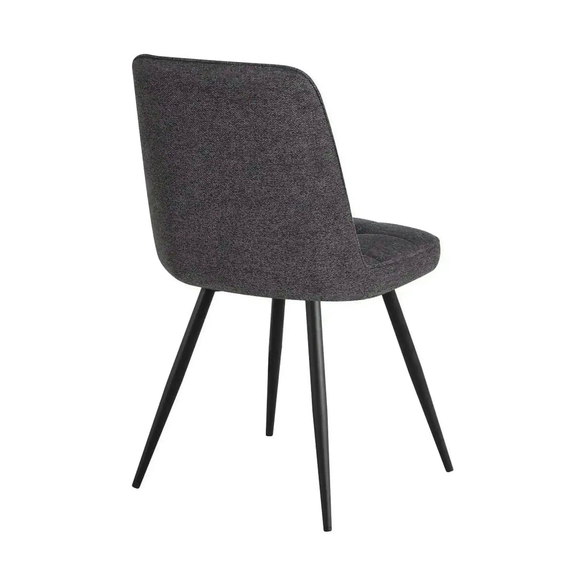 Scaun SUN, gri inchis/negru, stofa clasica/metal, 46x56x86 cm
