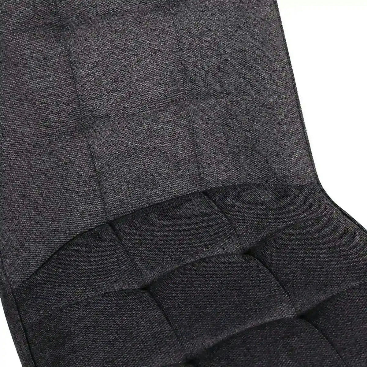 Scaun SUN, gri inchis/negru, stofa clasica/metal, 46x56x86 cm