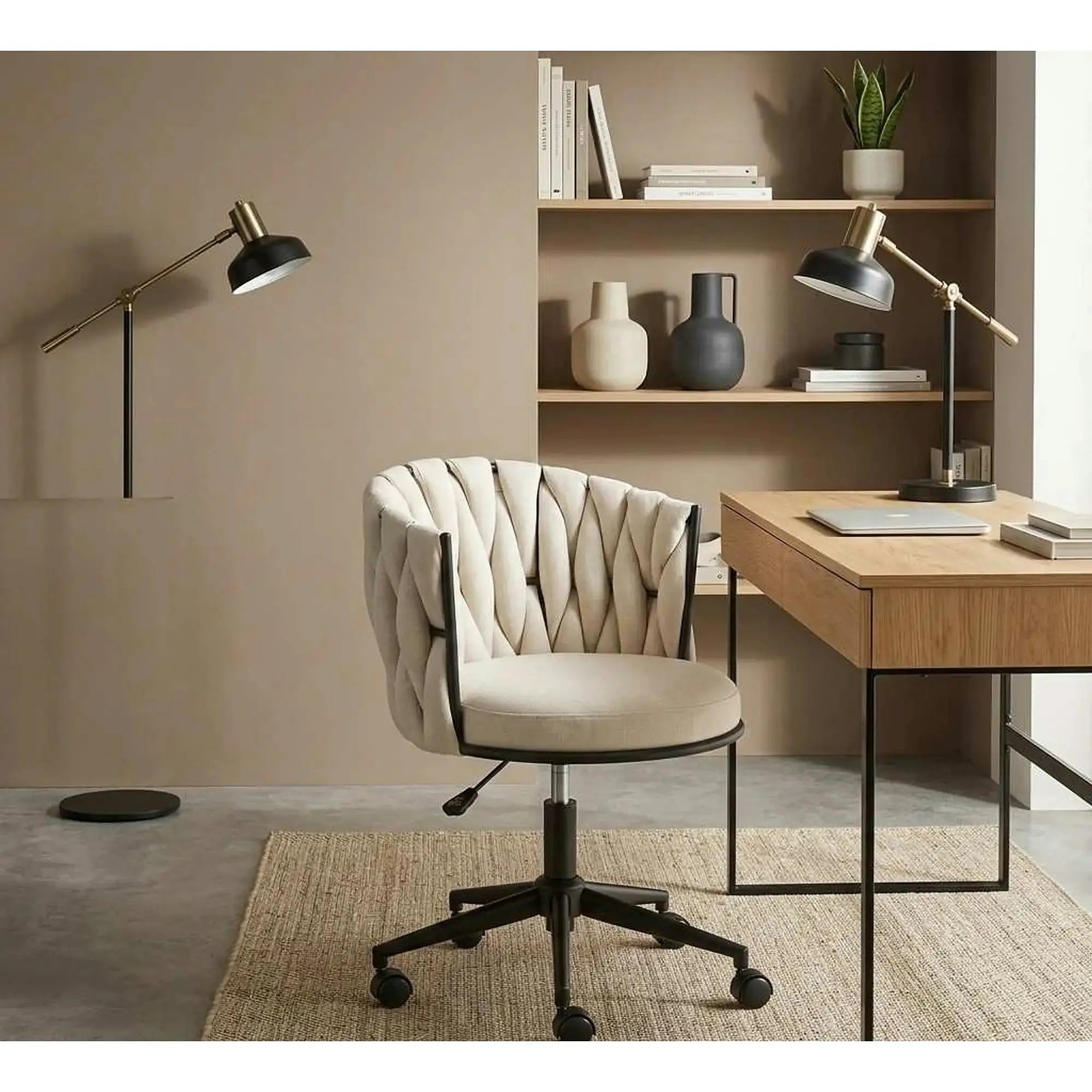 Scaun TALON, bej deschis, stofa, 55x60x75 cm