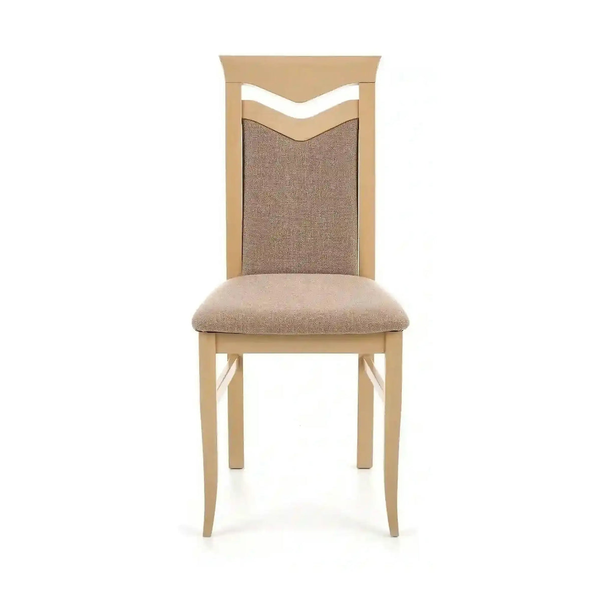 Scaun tapitat Citrone, gri/stejar sonoma, stofa clasica/lemn de fag, 44X43X96 CM
