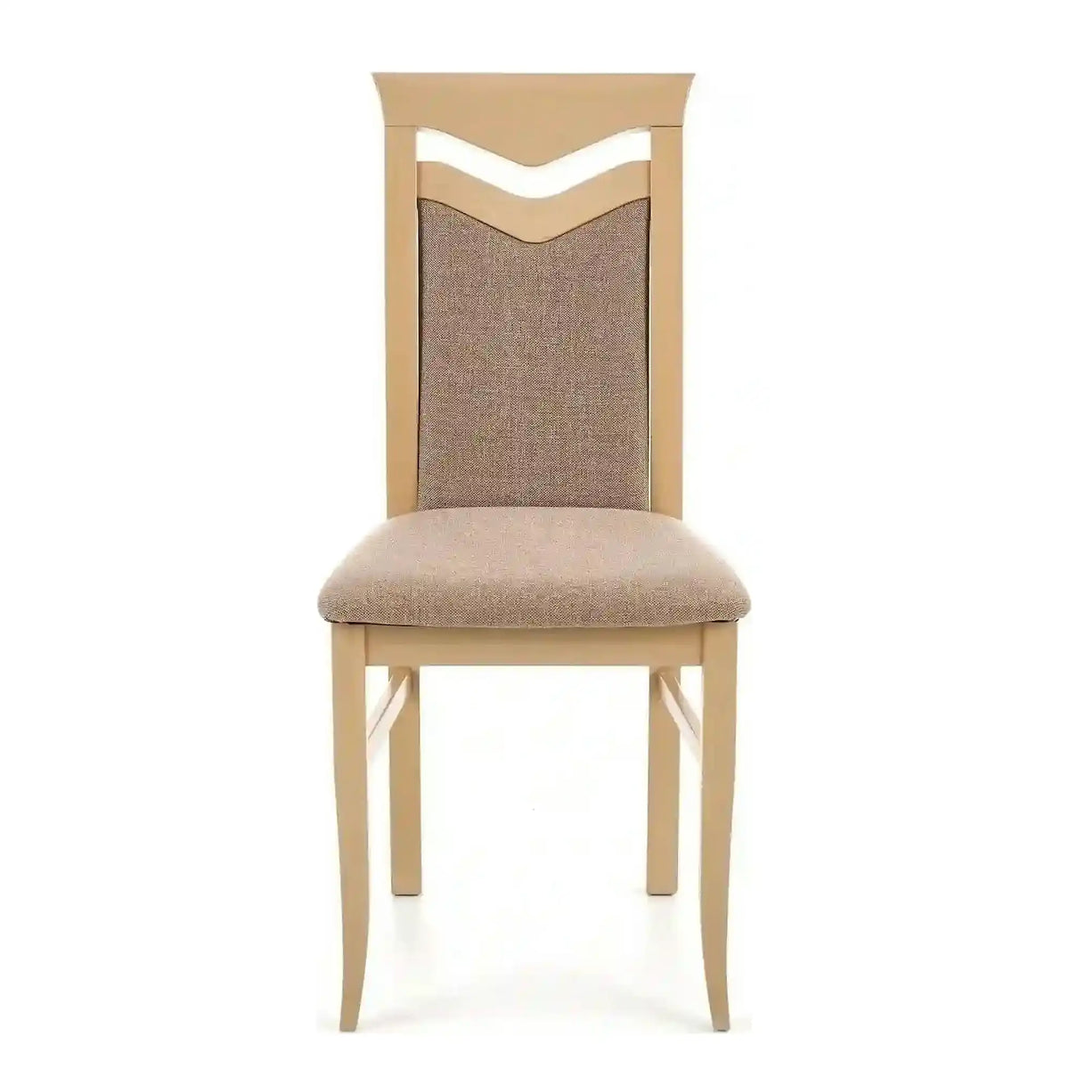 Scaun tapitat Citrone, gri/stejar sonoma, stofa clasica/lemn de fag, 44X43X96 CM