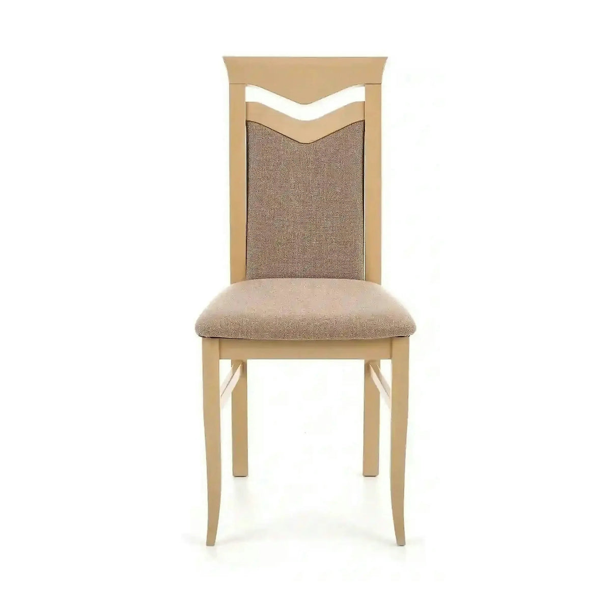 Scaun tapitat Citrone, gri/stejar sonoma, stofa clasica/lemn de fag, 44X43X96 CM