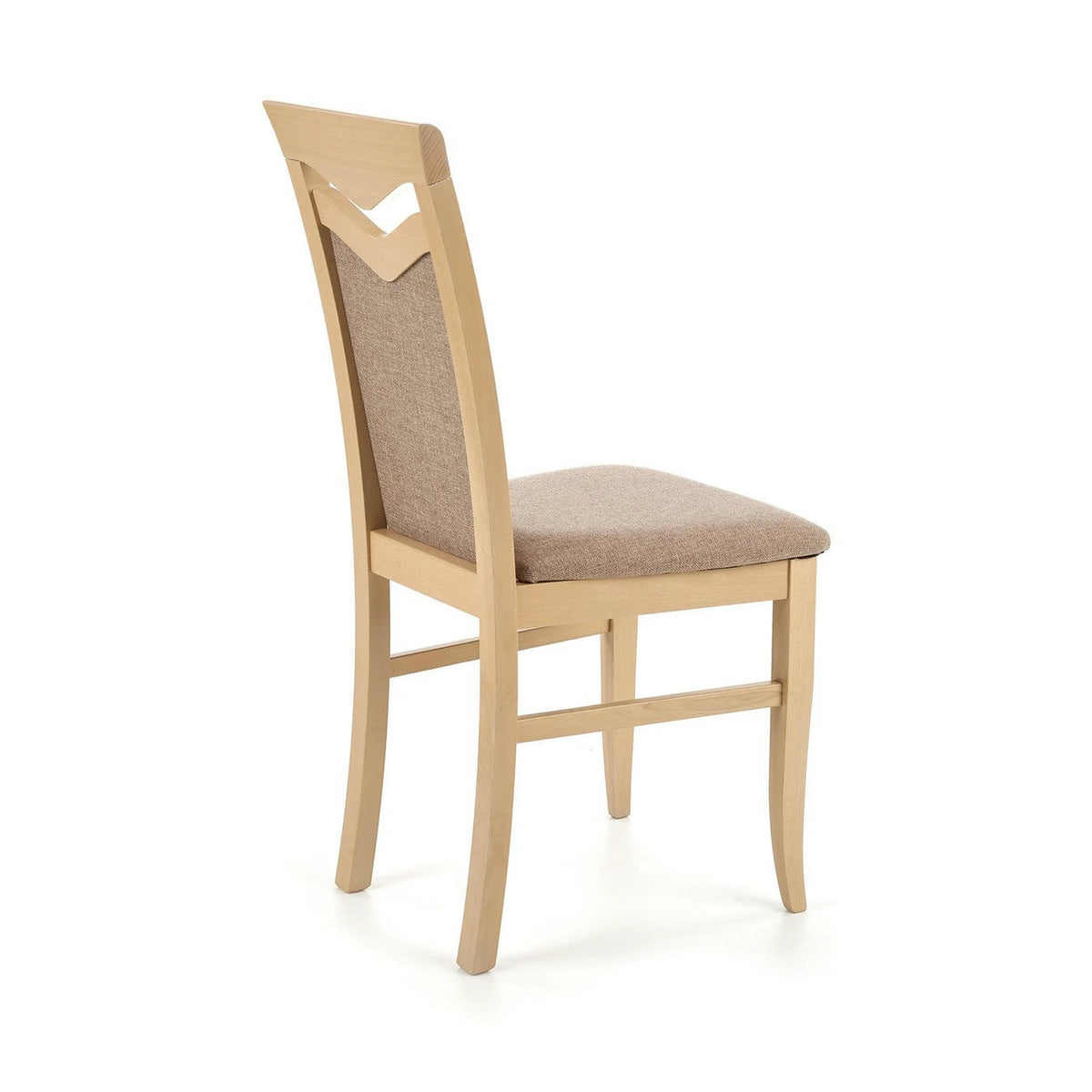 Scaun tapitat Citrone, gri/stejar sonoma, stofa clasica/lemn de fag, 44X43X96 CM