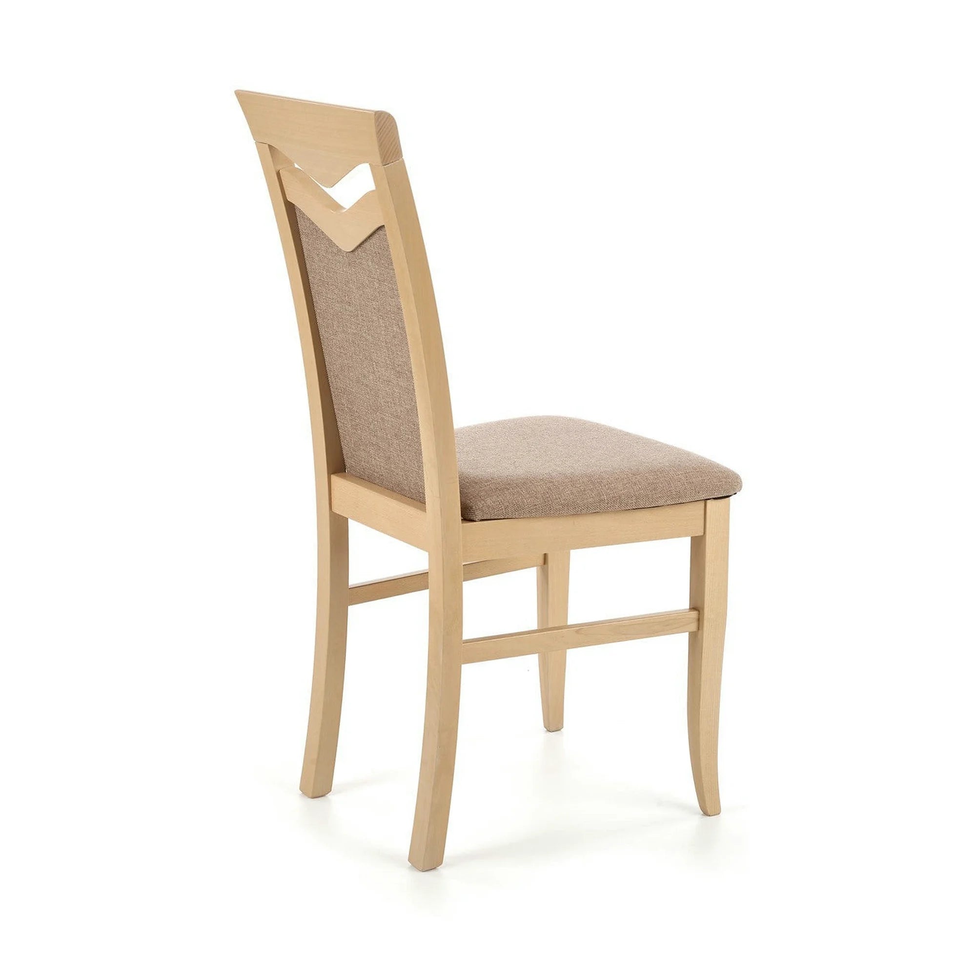 Scaun tapitat Citrone, gri/stejar sonoma, stofa clasica/lemn de fag, 44X43X96 CM