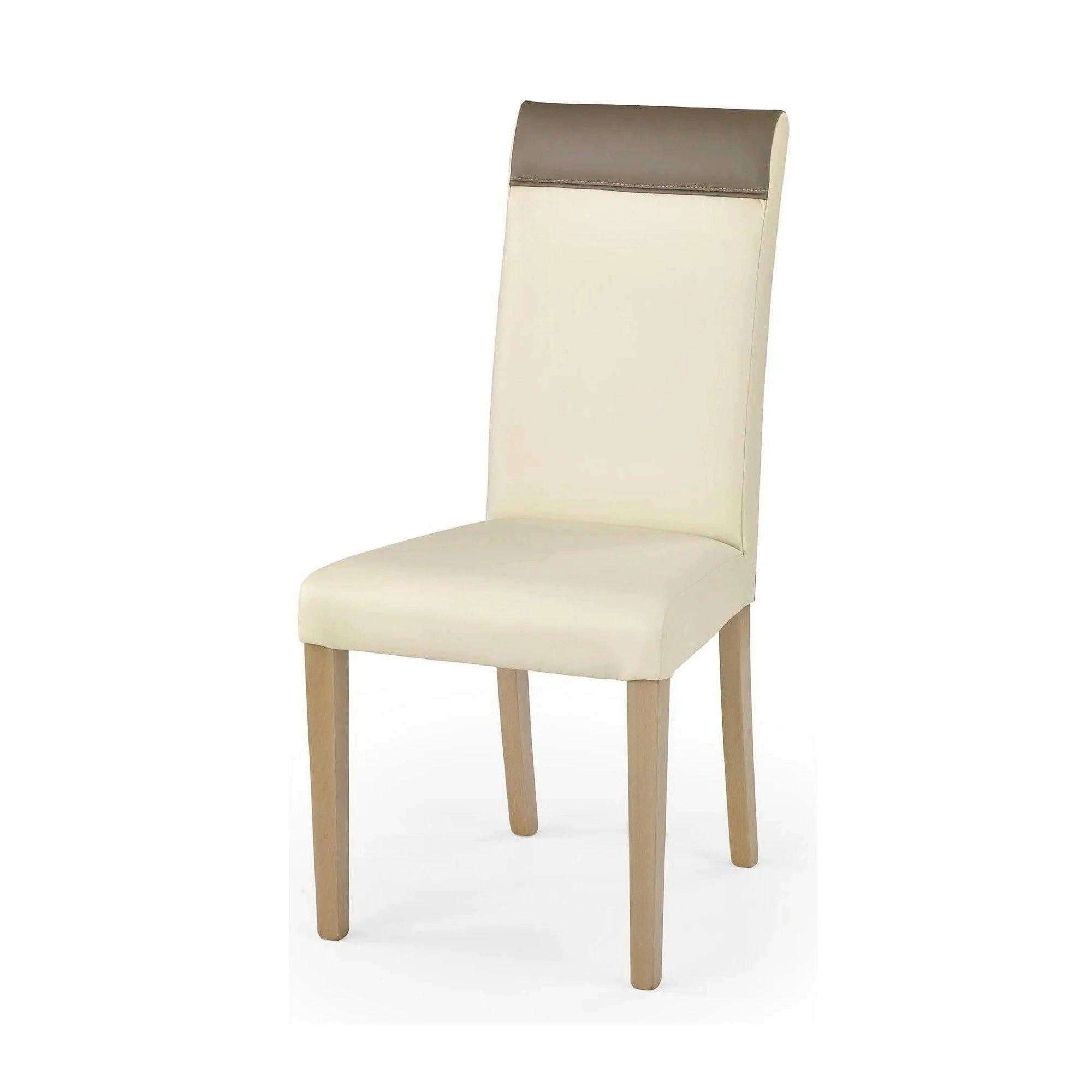 Scaun tapitat cu piele ecologica Norbert, 47X55X99 CM