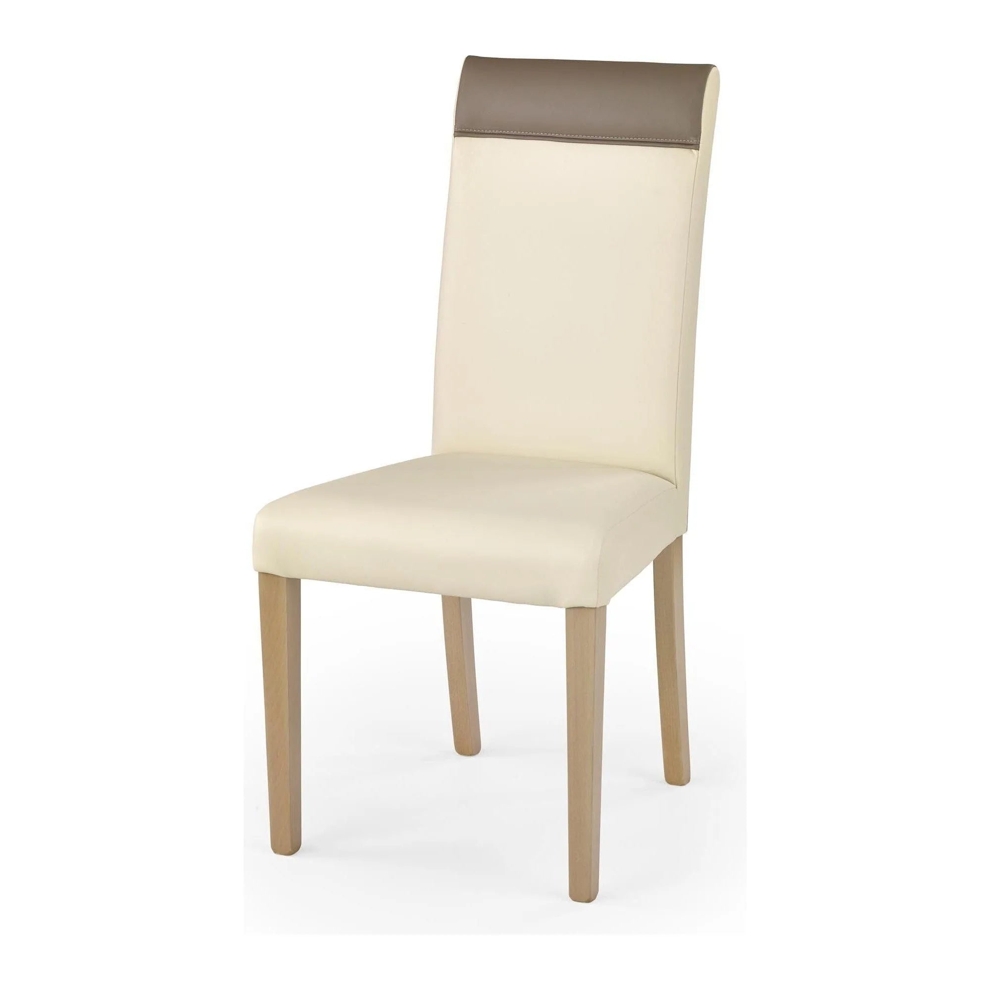 Scaun tapitat cu piele ecologica Norbert, 47X55X99 CM