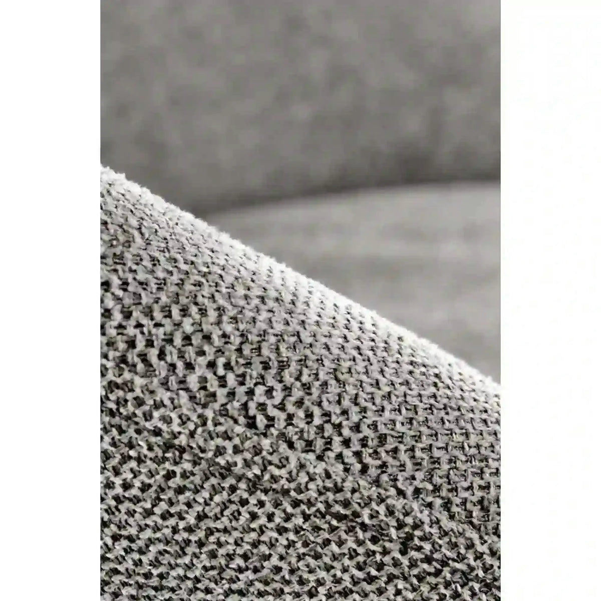 Scaun tapitat dining K482, gri/negru, stofa clasica/metal, 61x59x78 cm