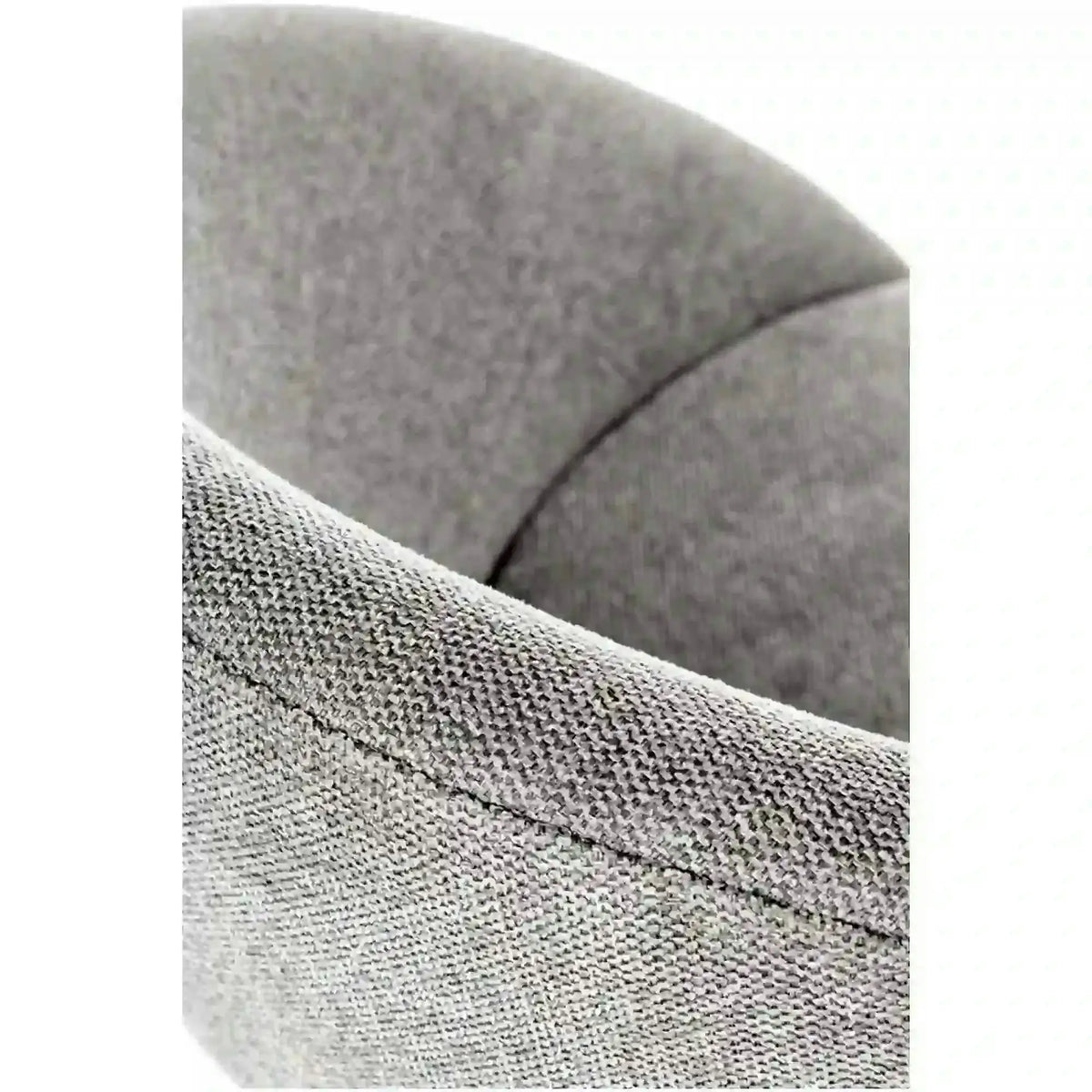 Scaun tapitat dining K482, gri/negru, stofa clasica/metal, 61x59x78 cm