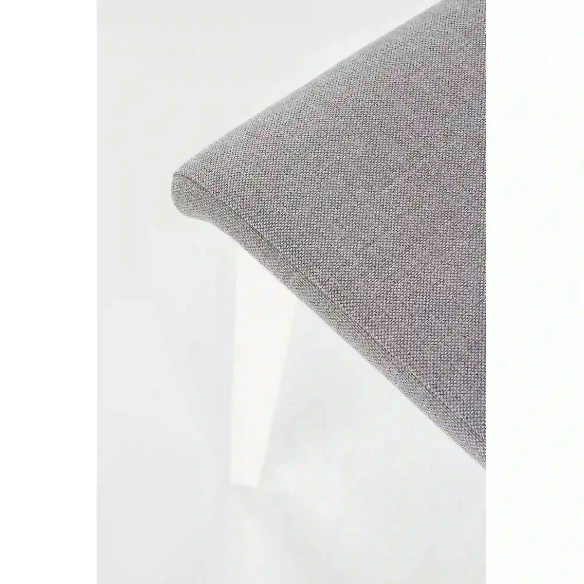 Scaun tapitat Focus, gri/alb, stofa clasica/lemn de fag, 45X61X94 CM