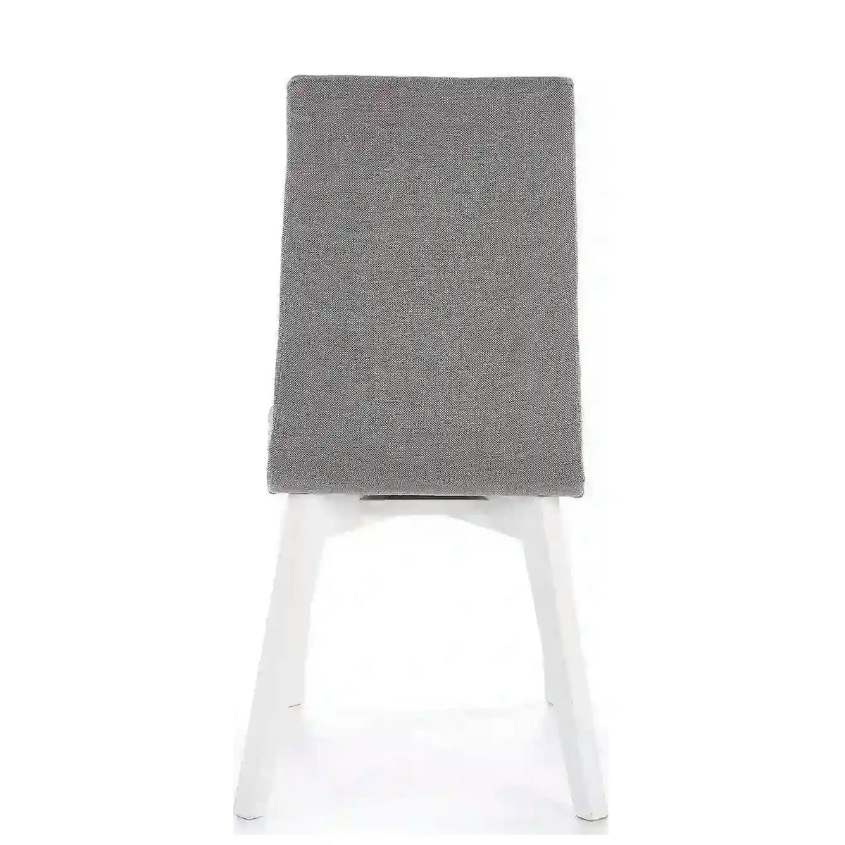 Scaun tapitat Focus, gri/alb, stofa clasica/lemn de fag, 45X61X94 CM