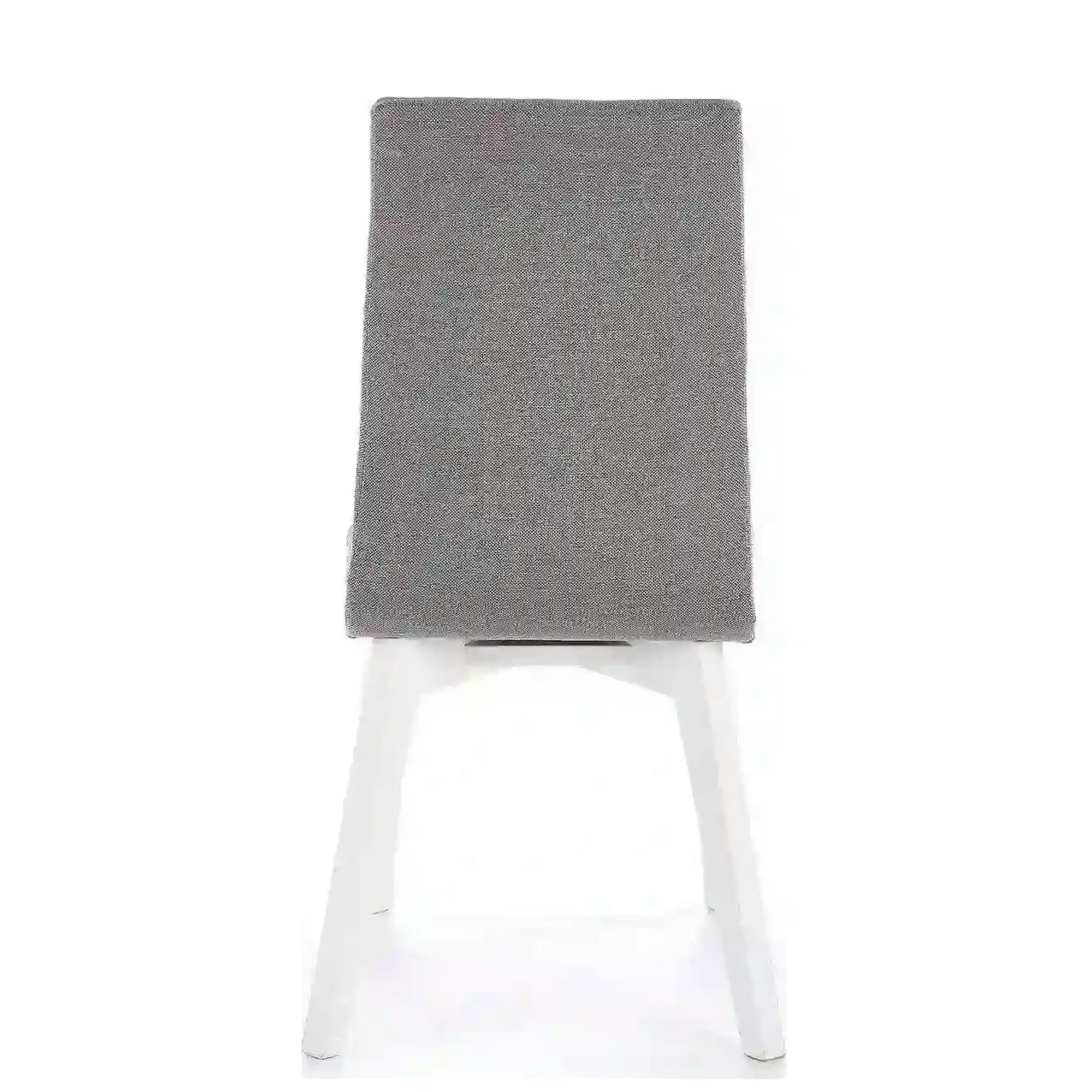 Scaun tapitat Focus, gri/alb, stofa clasica/lemn de fag, 45X61X94 CM