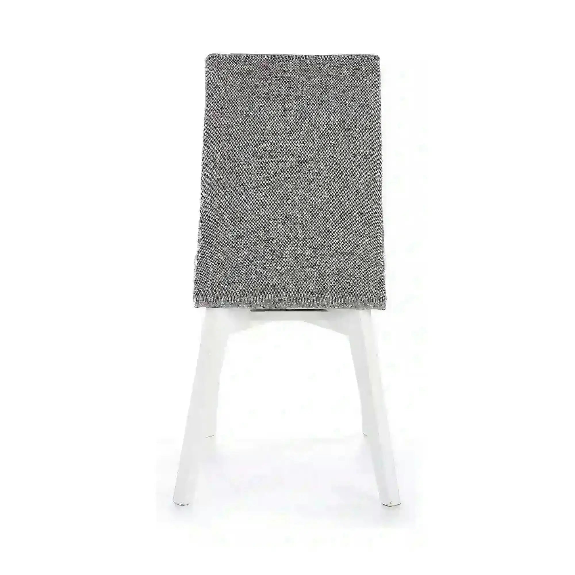 Scaun tapitat Focus, gri/alb, stofa clasica/lemn de fag, 45X61X94 CM