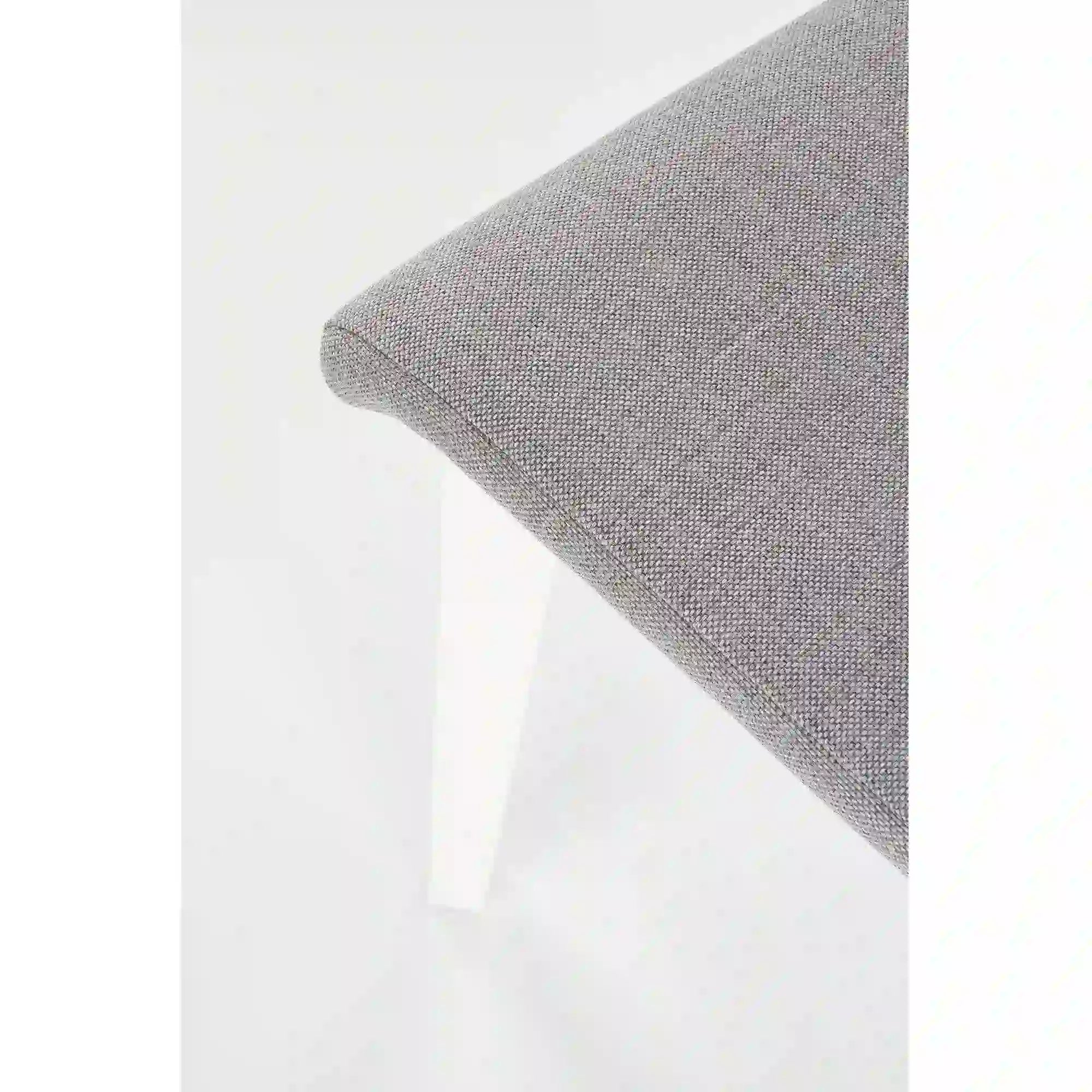 Scaun tapitat Focus, gri/alb, stofa clasica/lemn de fag, 45X61X94 CM