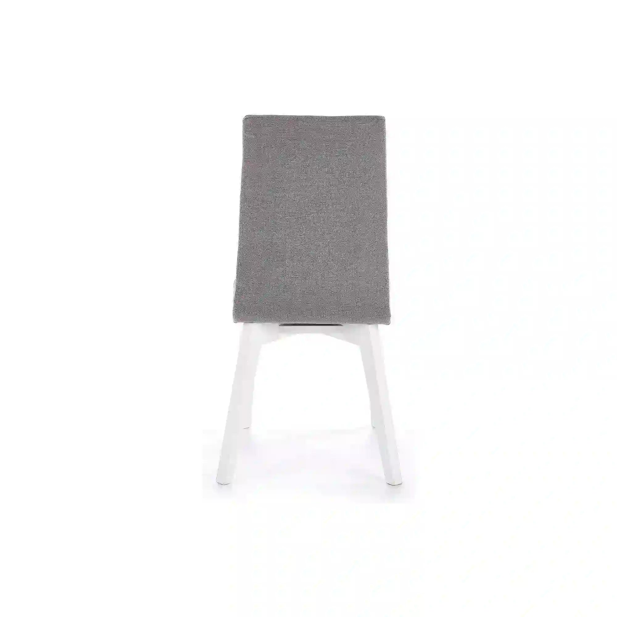 Scaun tapitat Focus, gri/alb, stofa clasica/lemn de fag, 45X61X94 CM