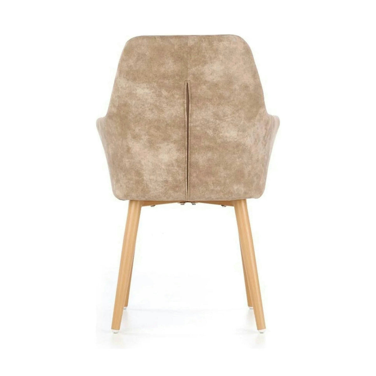 Scaun tapitat K287, bej/stejar, 58x61x85 cm