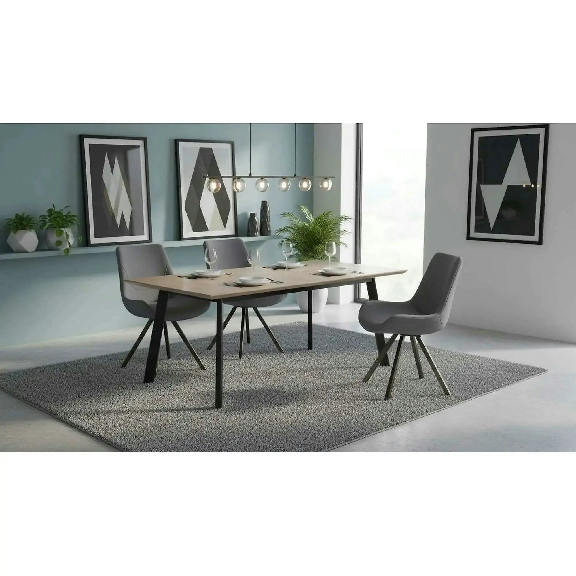 Scaun tapitat K290, gri/auriu antic, stofa clasica/metal, 56X59X86 CM
