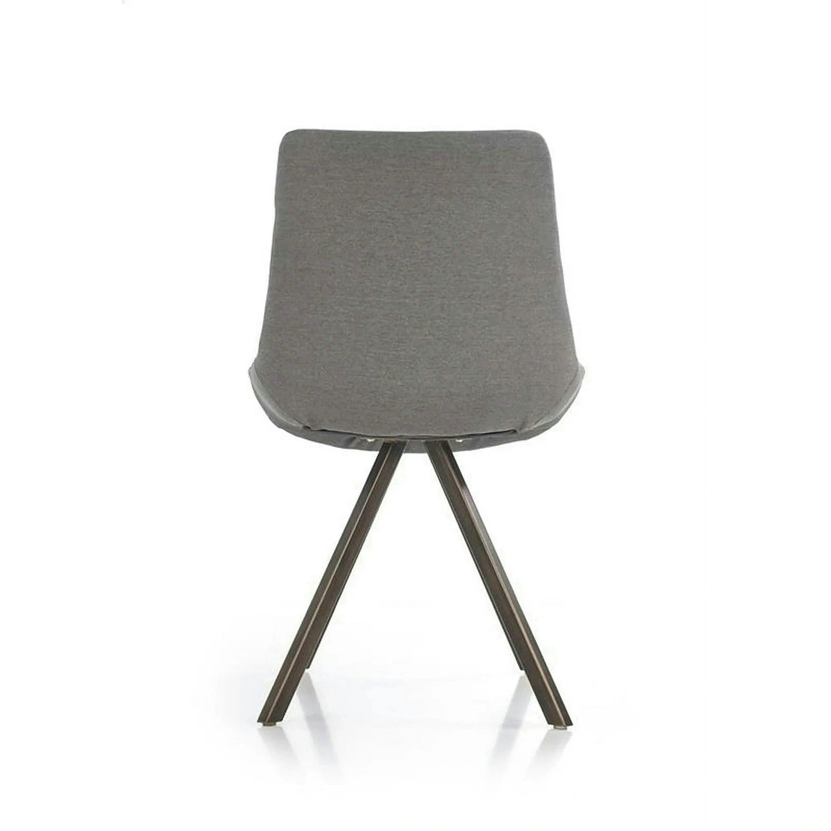 Scaun tapitat K290, gri/auriu antic, stofa clasica/metal, 56X59X86 CM