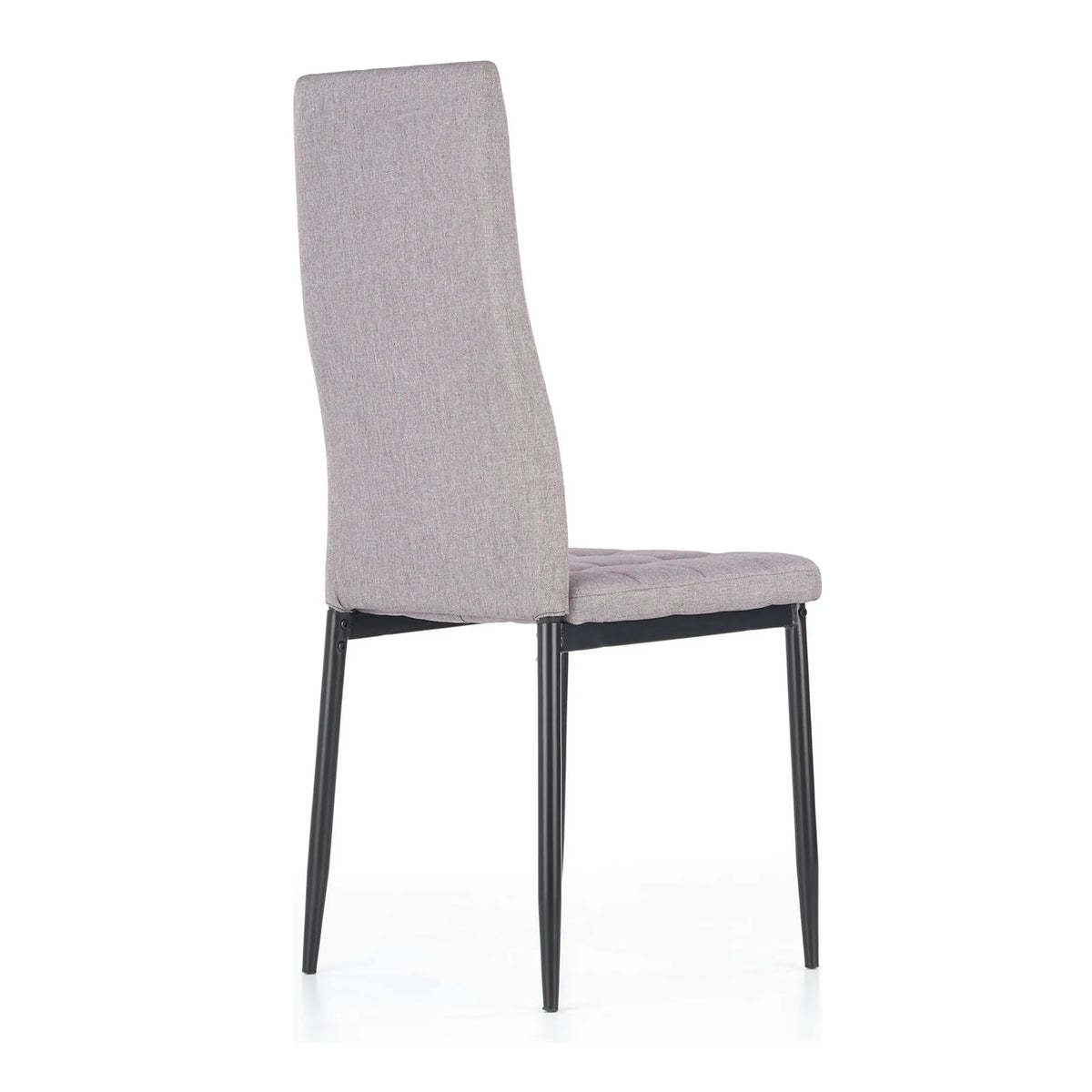 Scaun tapitat K292, gri/negru, stofa clasica/metal, 42X47X98 CM