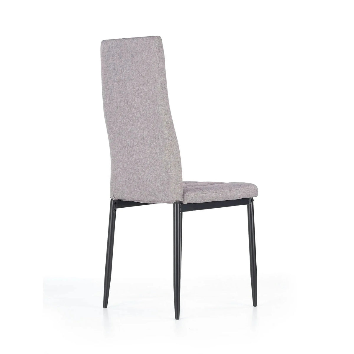 Scaun tapitat K292, gri/negru, stofa clasica/metal, 42X47X98 CM