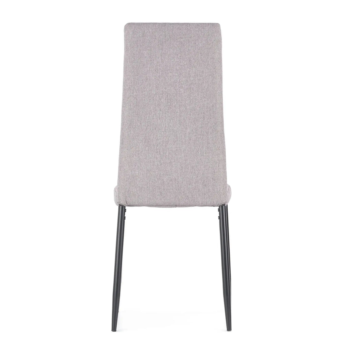 Scaun tapitat K292, gri/negru, stofa clasica/metal, 42X47X98 CM