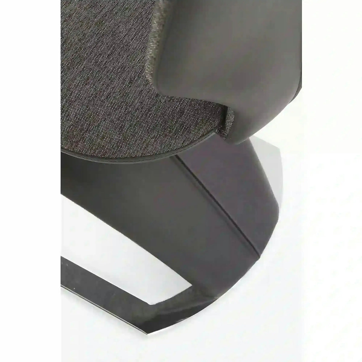 Scaun tapitat K307, gri inchis/argintiu, stofa clasica/metal, 46X62X95 CM