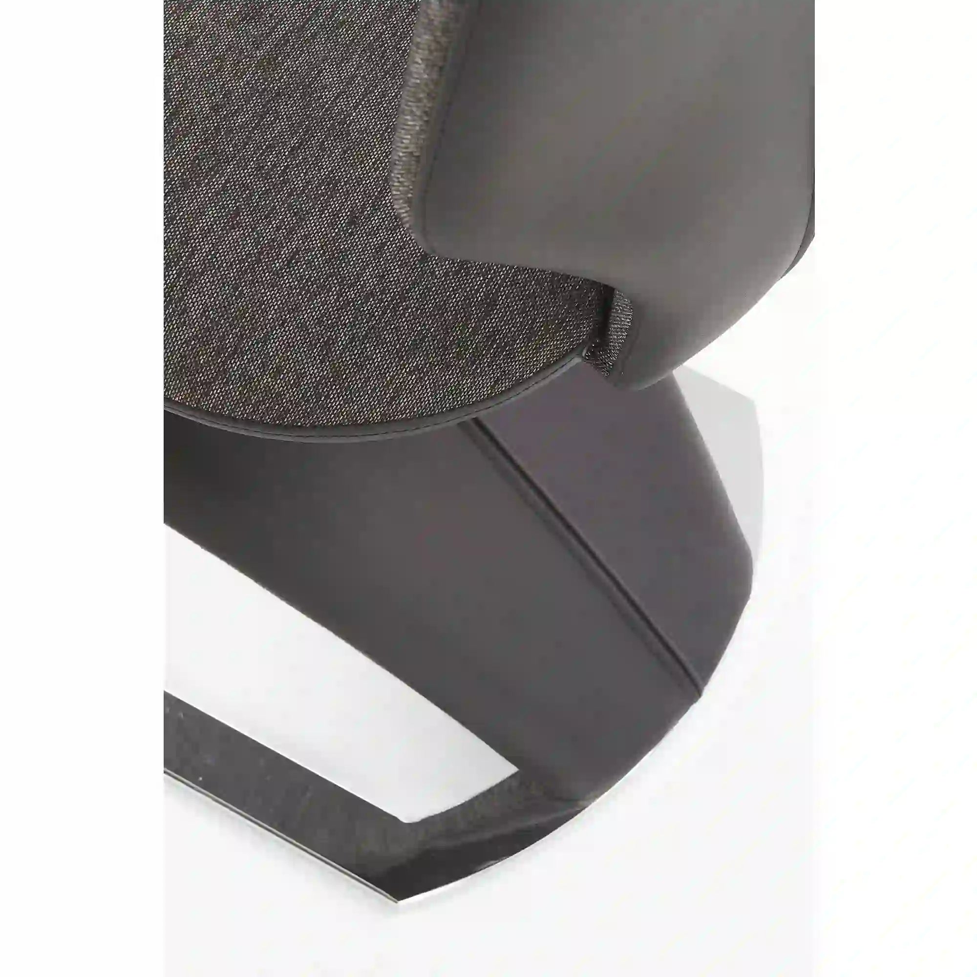 Scaun tapitat K307, gri inchis/argintiu, stofa clasica/metal, 46X62X95 CM