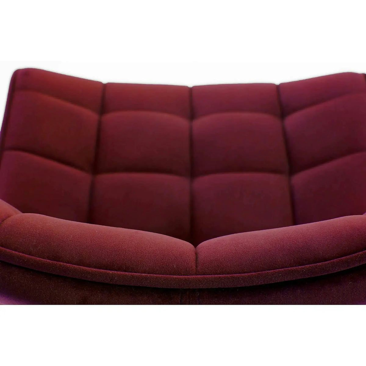 Scaun tapitat K332, visiniu/negru, stofa catifelata/metal, 46X61X84 cm