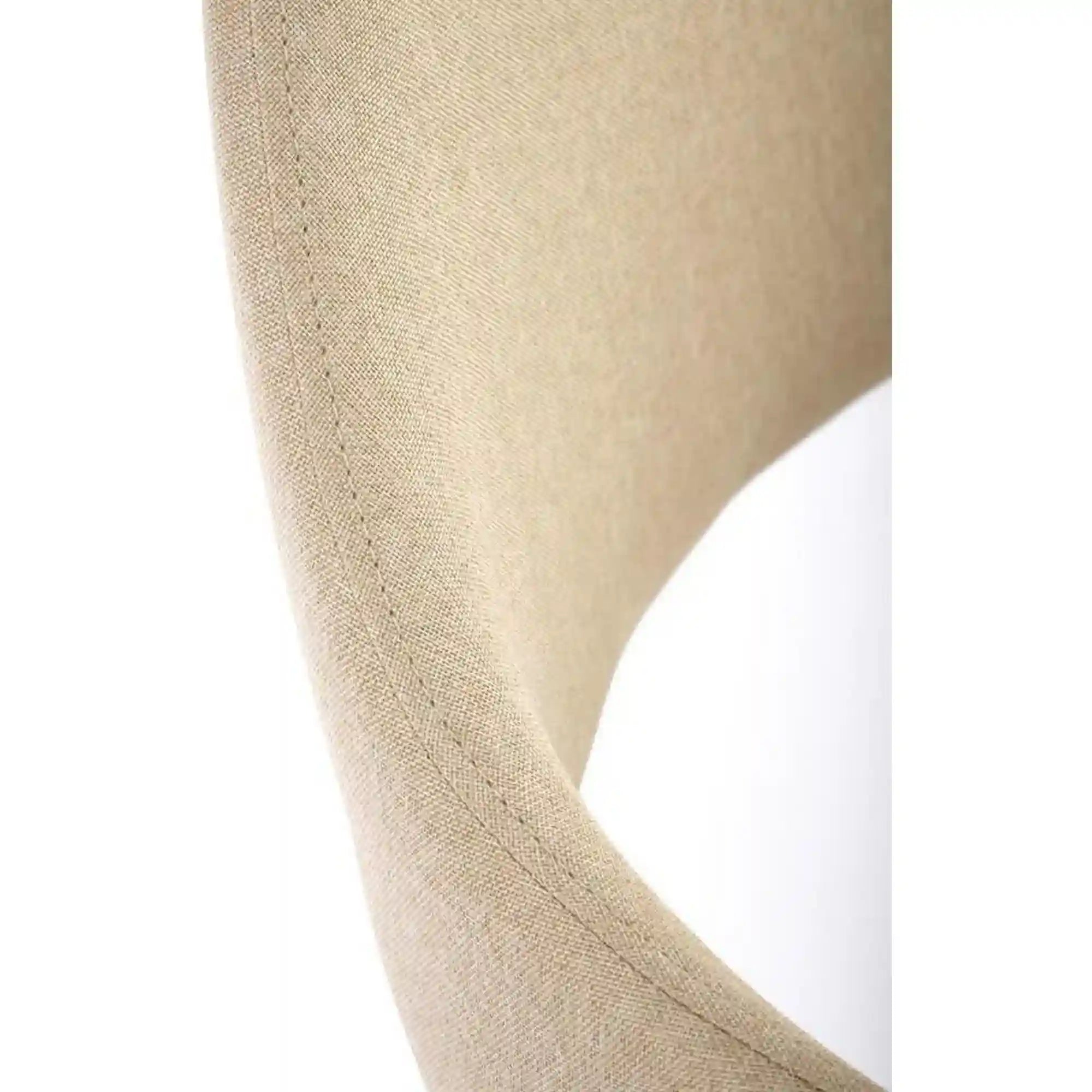 Scaun tapitat K344, bej/nuc, stofa clasica/metal, 51x57x82 cm