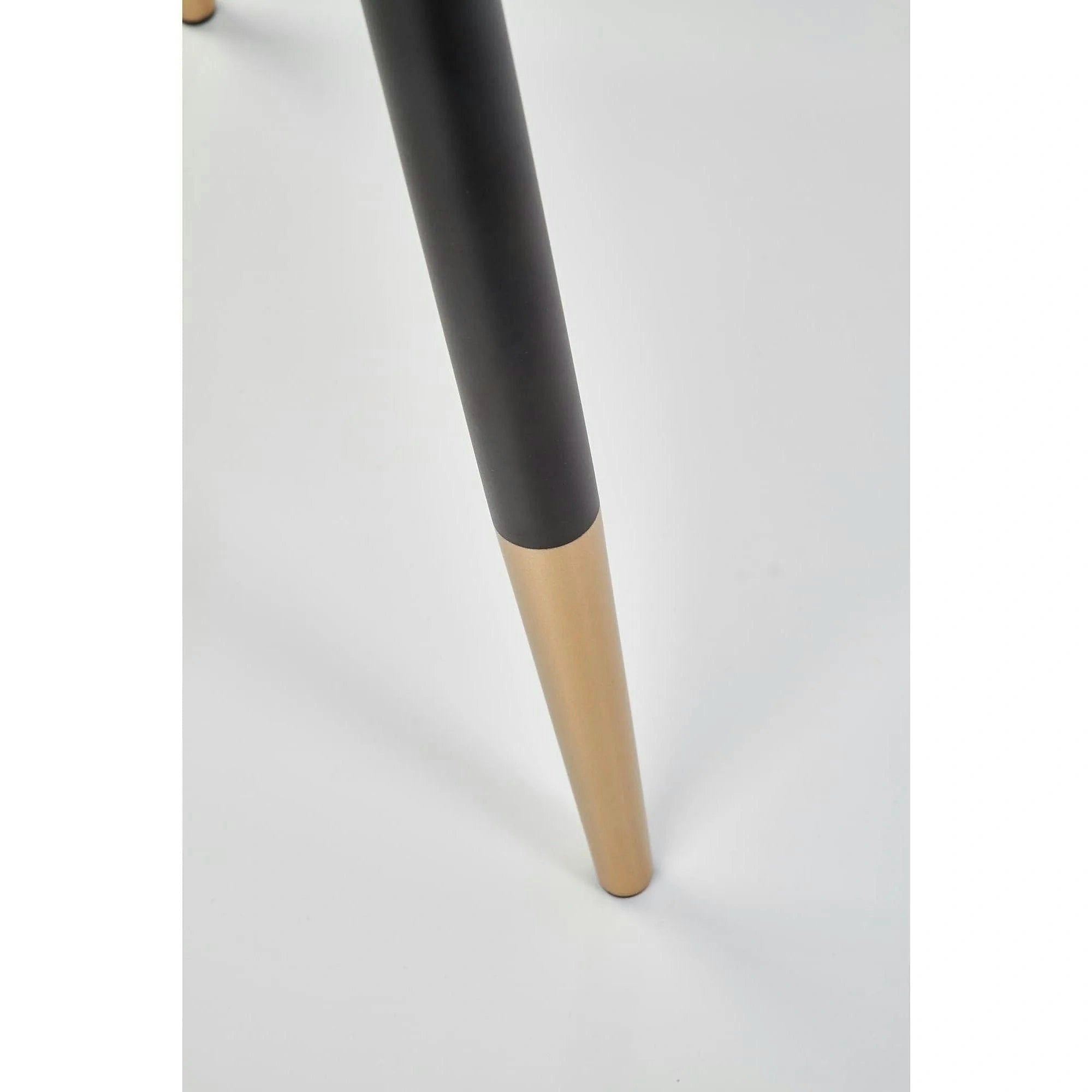 Scaun tapitat K379, gri/negru, stofa catifelata/metal, 45x48x88 cm