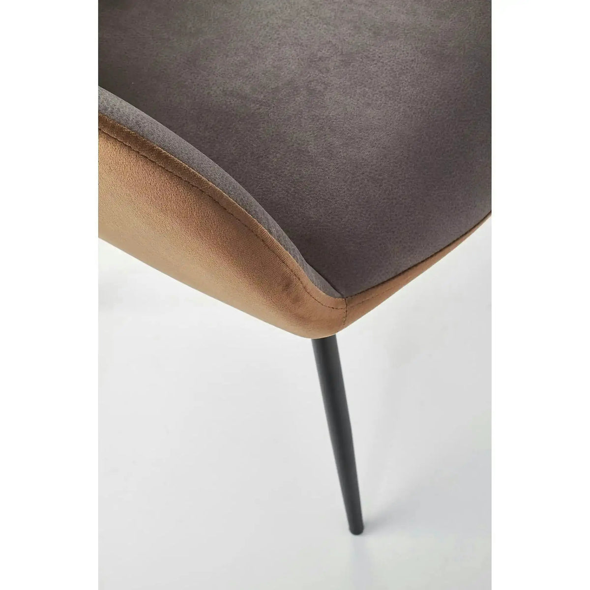 Scaun tapitat K392, gri/maro, 53x60x82 cm