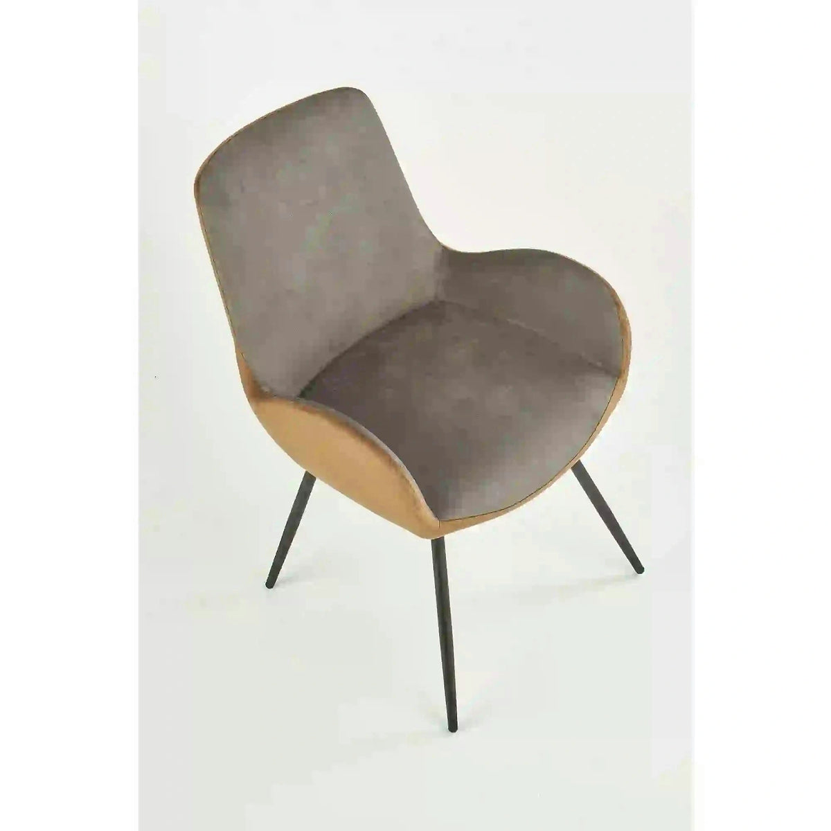 Scaun tapitat K392, gri/maro, 53x60x82 cm