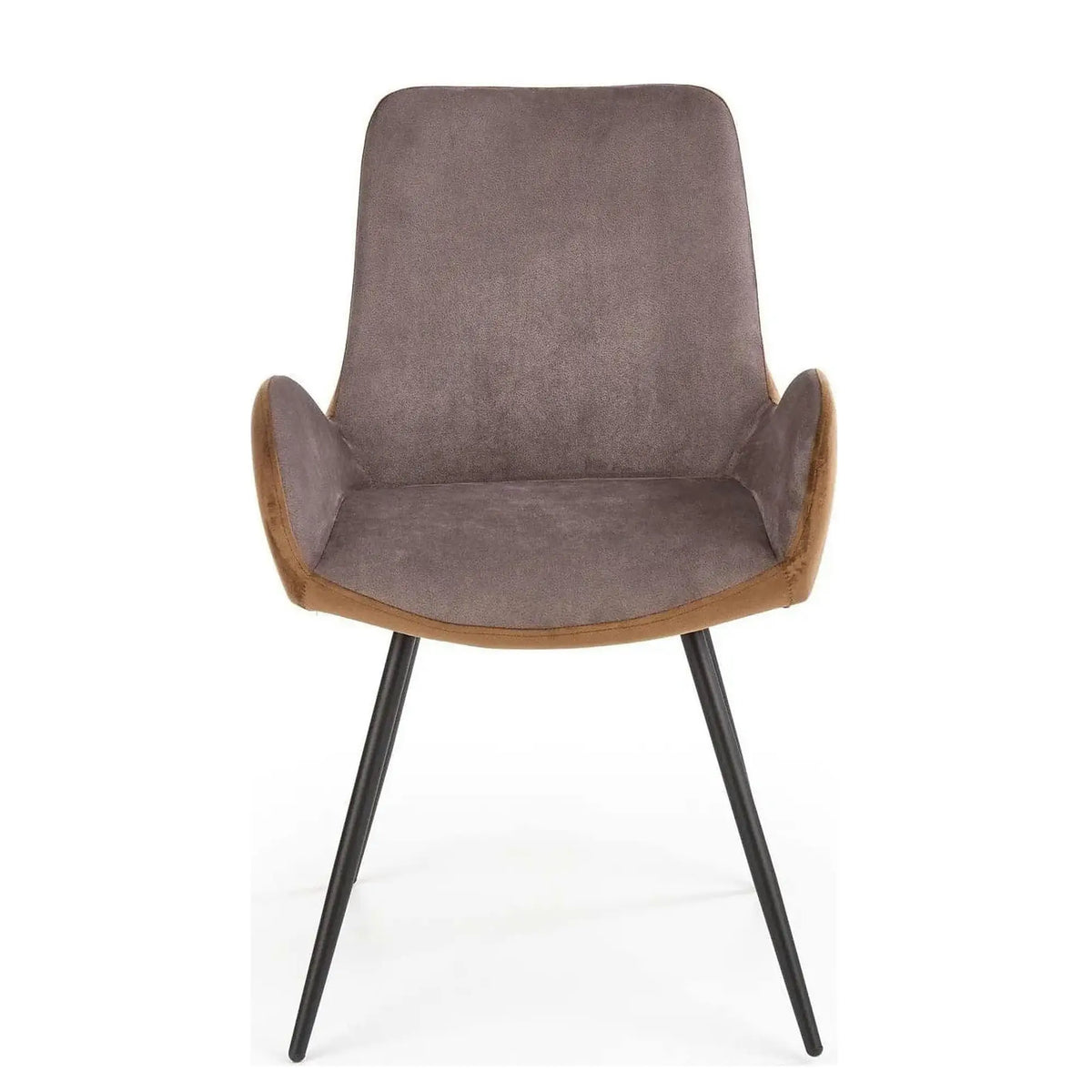 Scaun tapitat K392, gri/maro, 53x60x82 cm