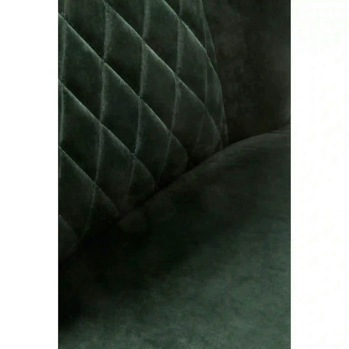 Scaun tapitat K399, verde/negru, stofa/metal, 50x60x84 cm