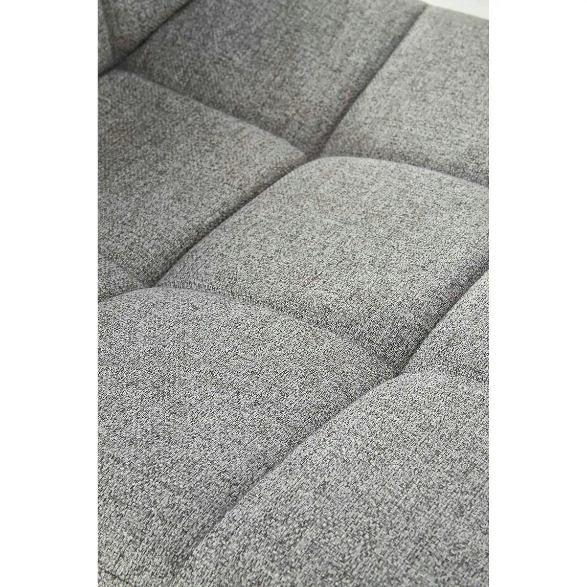 Scaun tapitat K402, gri/negru, stofa clasica/metal, 45x55x86 cm