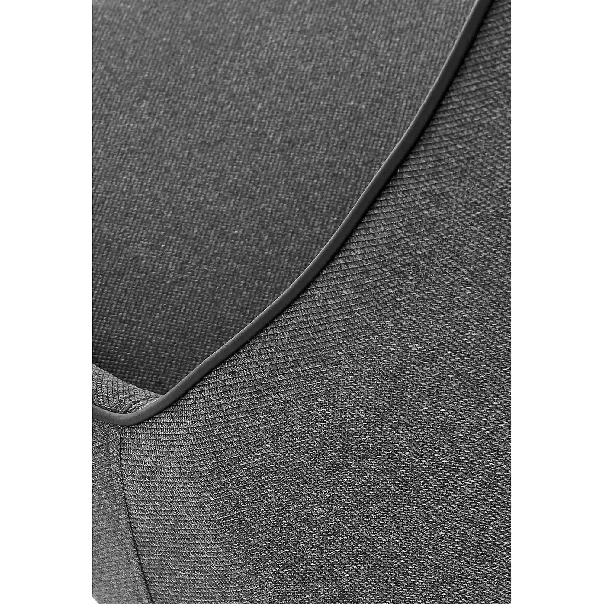 Scaun tapitat K409, gri inchis/negru, stofa clasica/metal, 49x52x84 cm