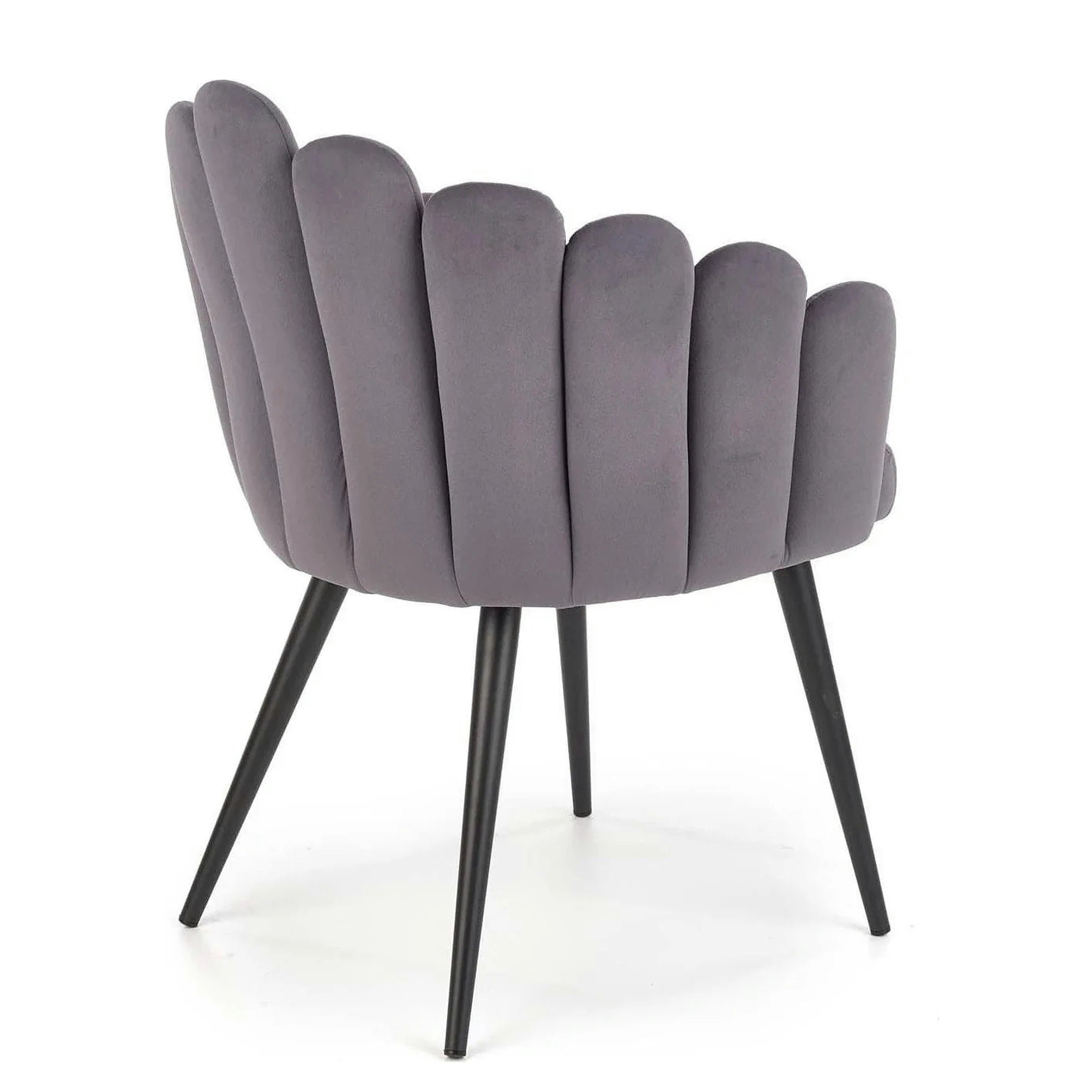 Scaun tapitat K410, gri inchis, 65x62x85 cm