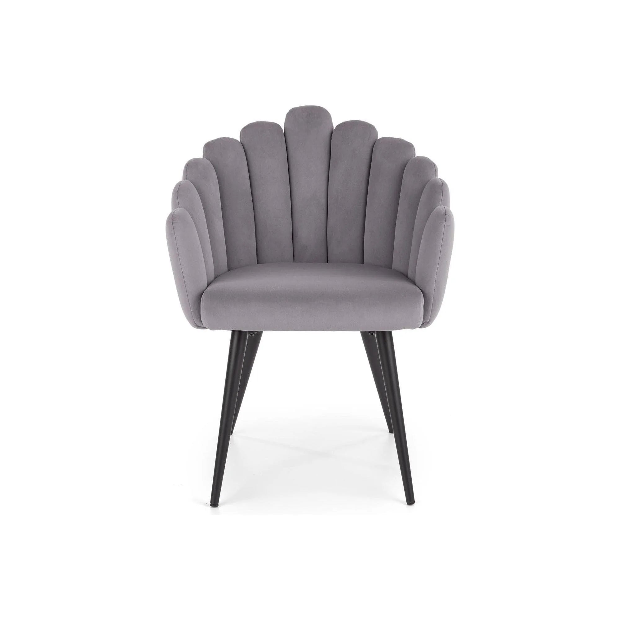 Scaun tapitat K410, gri inchis, 65x62x85 cm