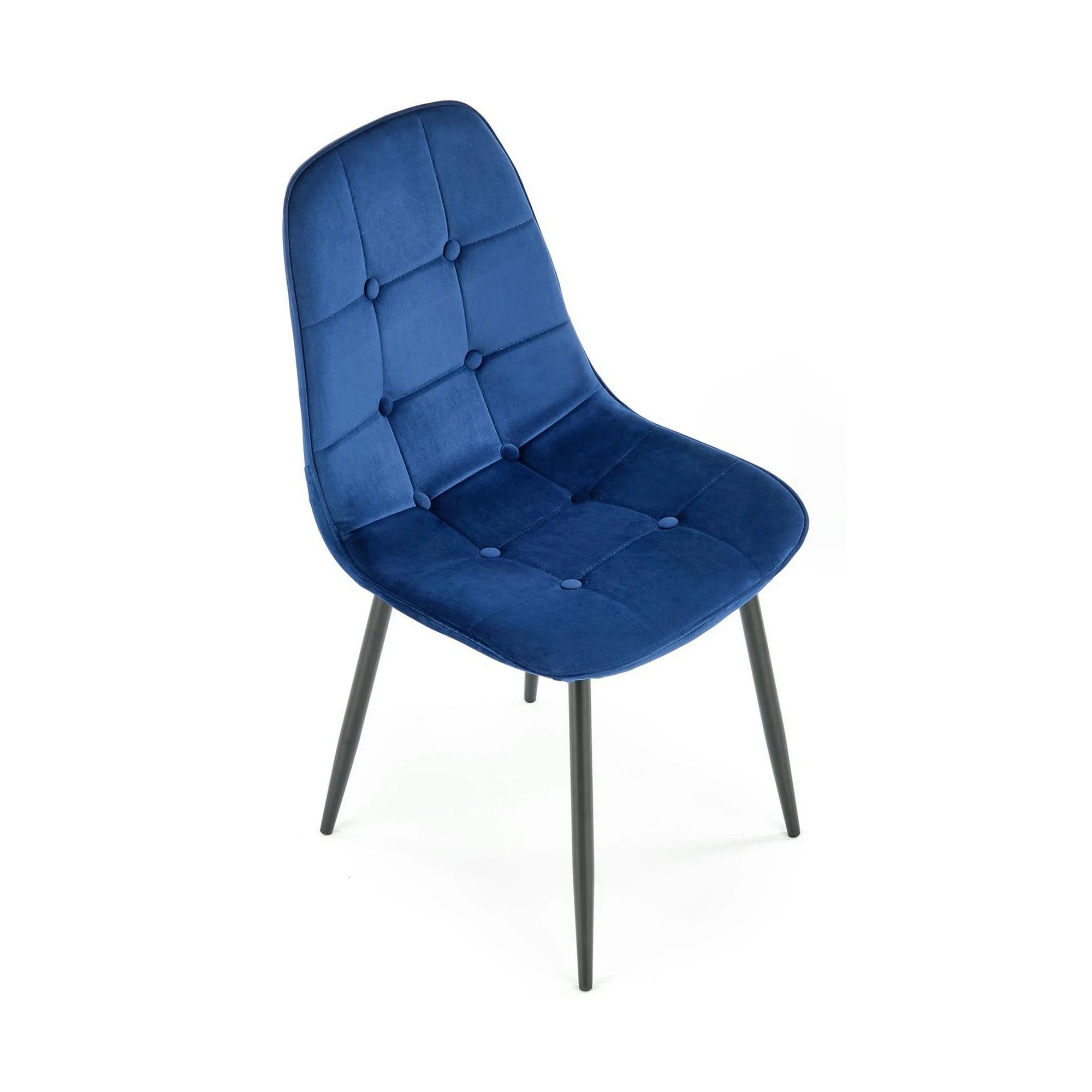 Scaun tapitat K417, albastru, 46x56x87 cm