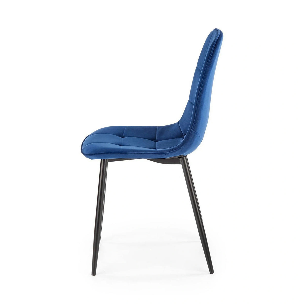 Scaun tapitat K417, albastru, 46x56x87 cm