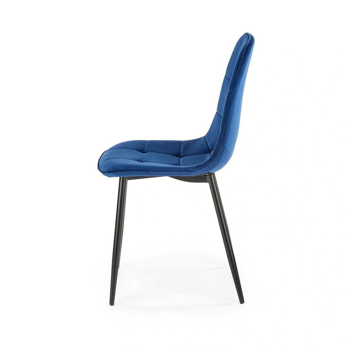 Scaun tapitat K417, albastru, 46x56x87 cm