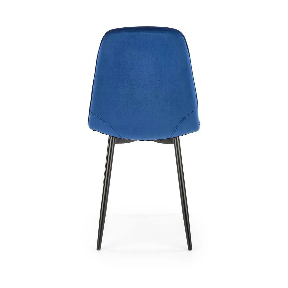 Scaun tapitat K417, albastru, 46x56x87 cm