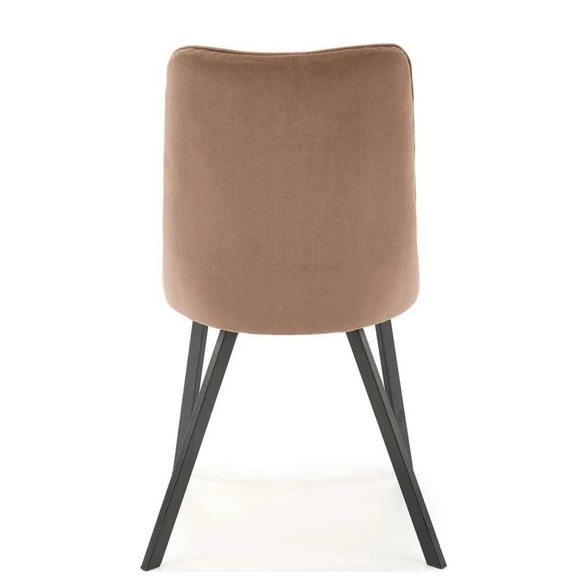 Scaun tapitat K450, bej, stofa catifelata, 44x58x85 cm