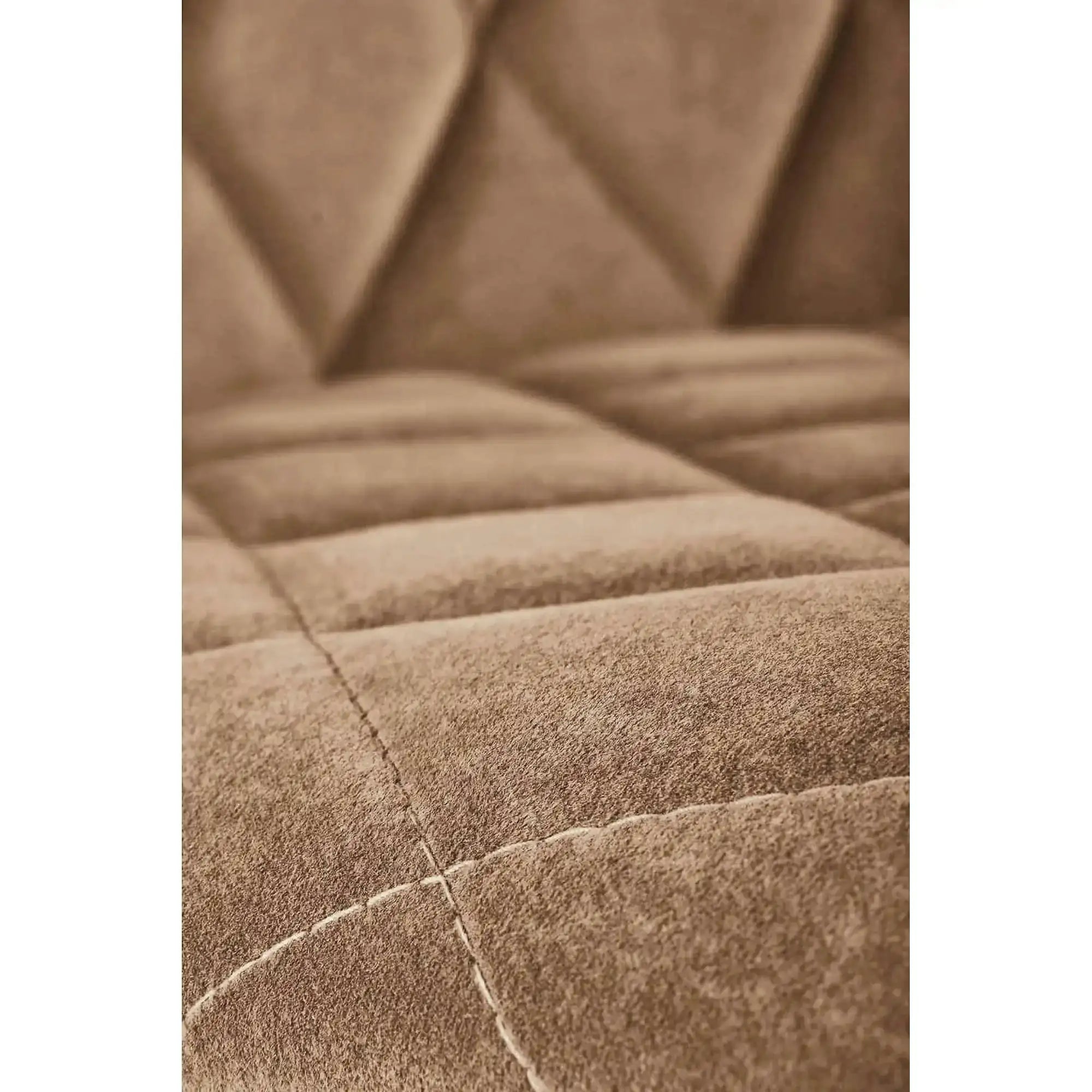 Scaun tapitat K450, bej, stofa catifelata, 44x58x85 cm
