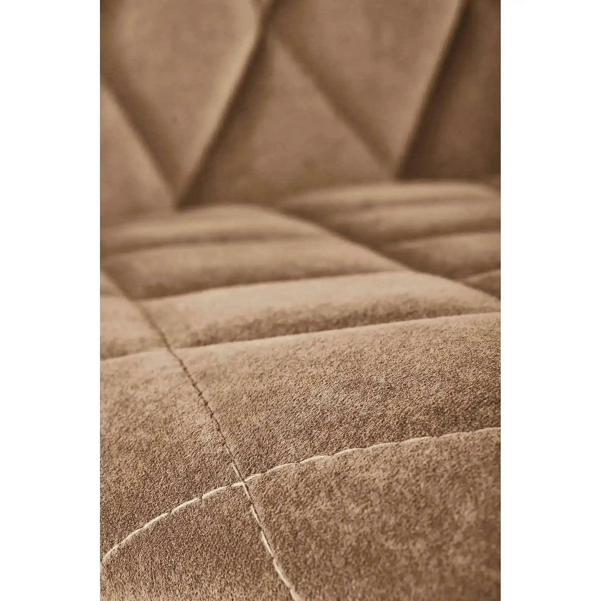 Scaun tapitat K450, bej, stofa catifelata, 44x58x85 cm