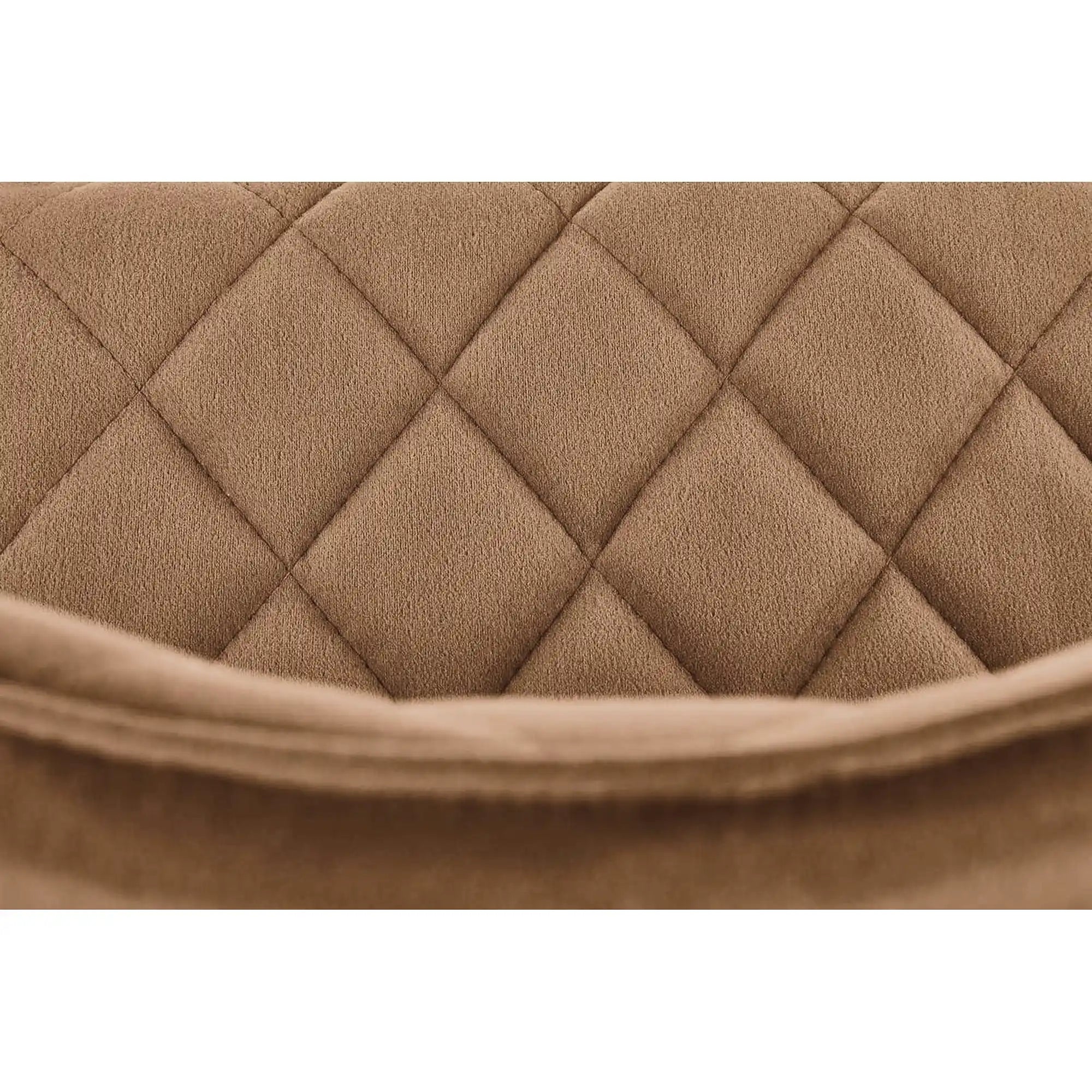 Scaun tapitat K450, bej, stofa catifelata, 44x58x85 cm